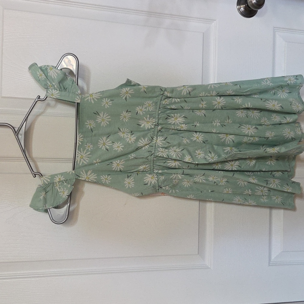Jumping Beans Mint Green Floral Kids Dress